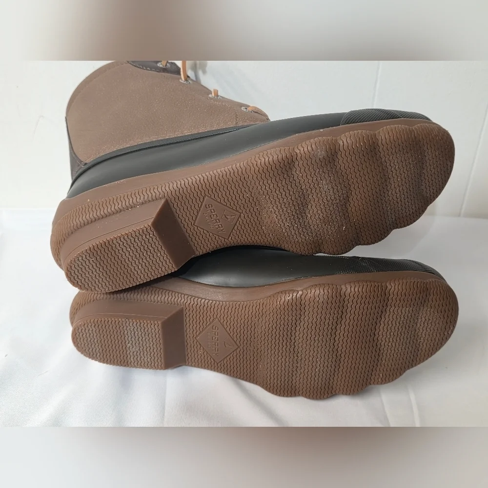 Sperry Syren Golf Two Tone Waterproof Duck Boots Womens Size 7.5 New